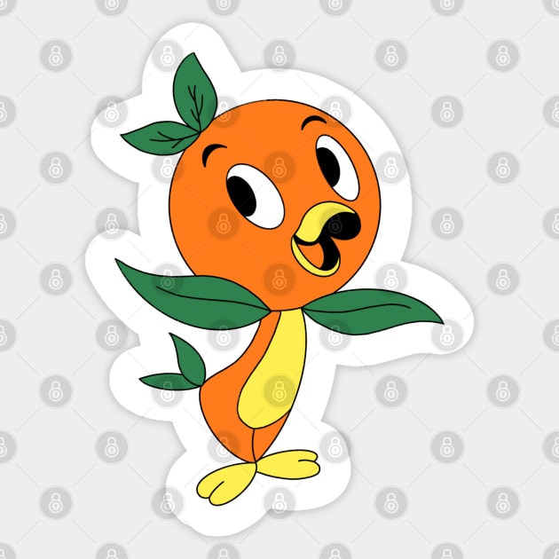 little orange bird Sticker by EdenAtencio04